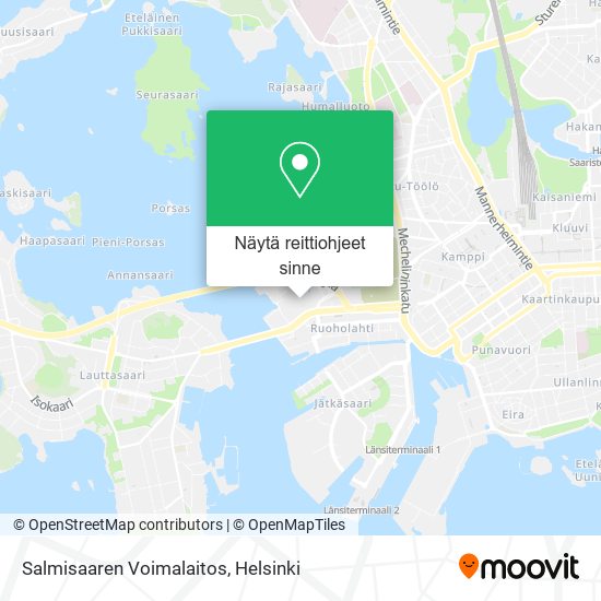 Salmisaaren Voimalaitos kartta