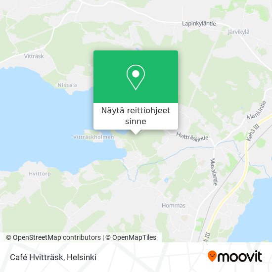 Café Hvitträsk kartta