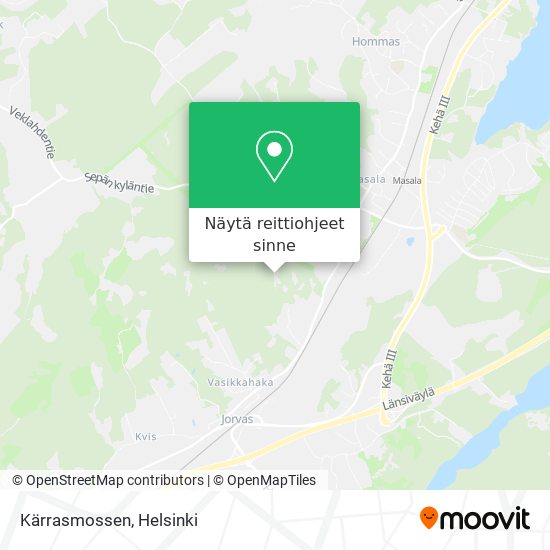 Kärrasmossen kartta