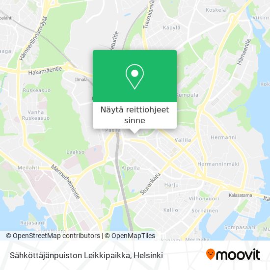 Sähköttäjänpuiston Leikkipaikka kartta