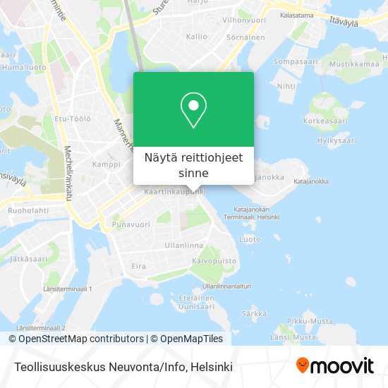 Teollisuuskeskus Neuvonta/Info kartta