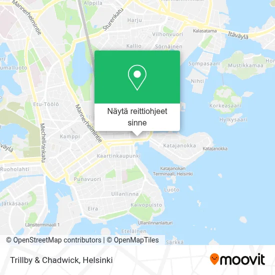 Trillby & Chadwick kartta