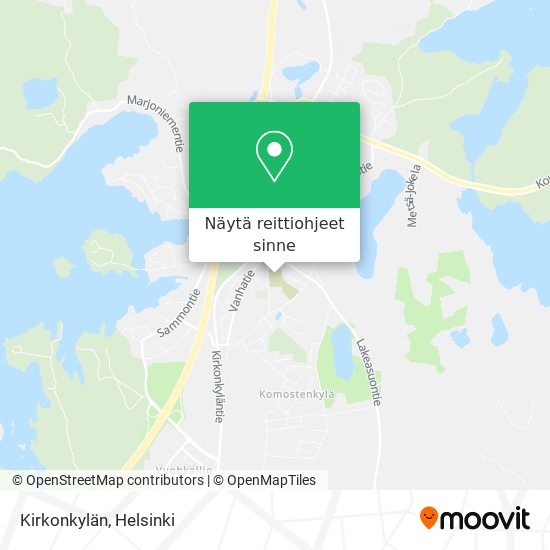 Kirkonkylän kartta