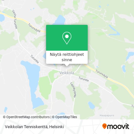 Veikkolan Tenniskenttä kartta