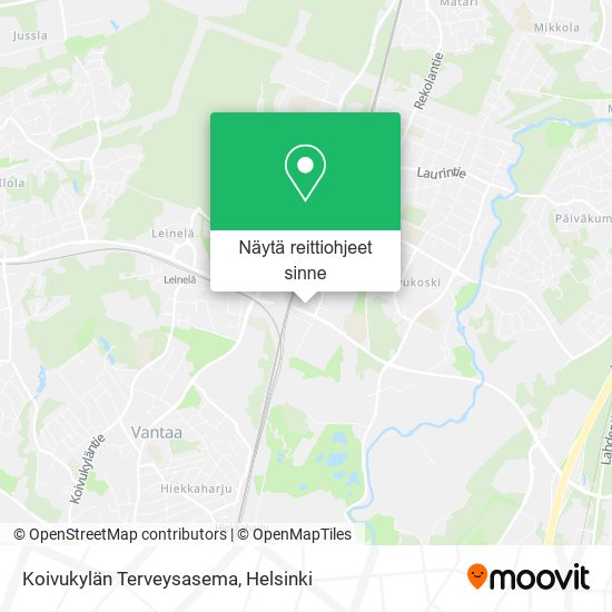 Kuinka päästä kohteeseen Koivukylän Terveysasema paikassa Vantaa  kulkuvälineellä Bussi tai Juna?