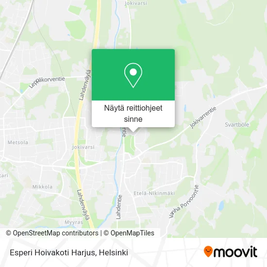 Esperi Hoivakoti Harjus kartta