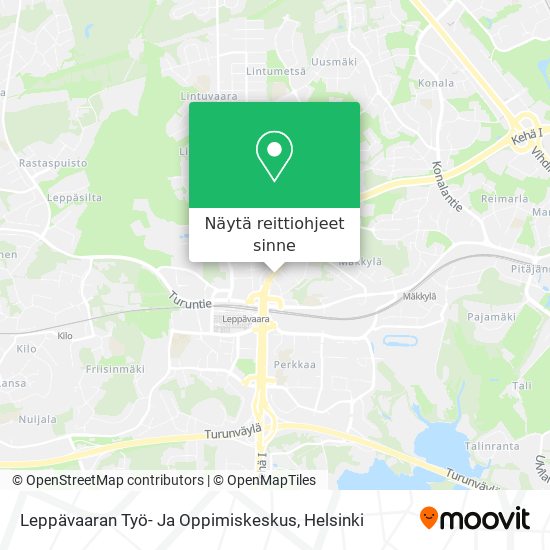 Leppävaaran Työ- Ja Oppimiskeskus kartta