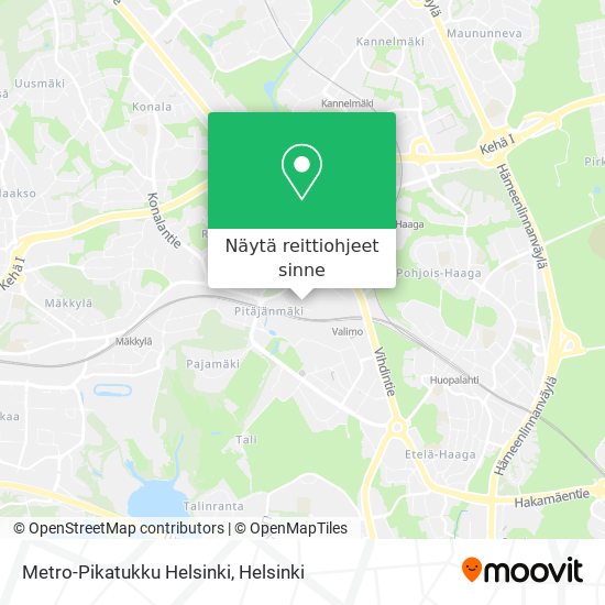 Metro-Pikatukku Helsinki kartta