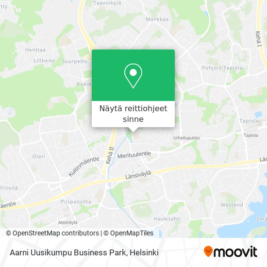 Aarni Uusikumpu Business Park kartta