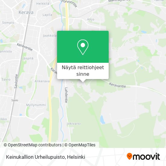 Keinukallion Urheilupuisto kartta