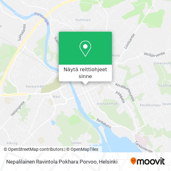 Nepalilainen Ravintola Pokhara Porvoo kartta