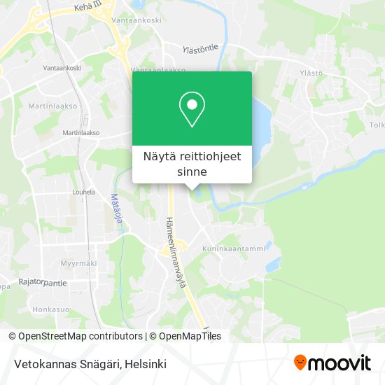 Vetokannas Snägäri kartta