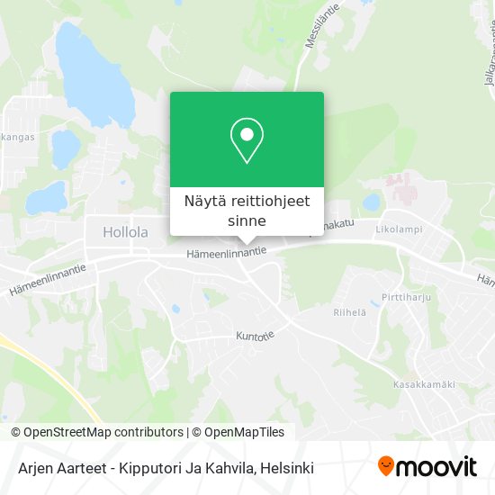 Arjen Aarteet - Kipputori Ja Kahvila kartta