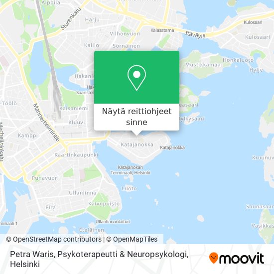 Petra Waris, Psykoterapeutti & Neuropsykologi kartta
