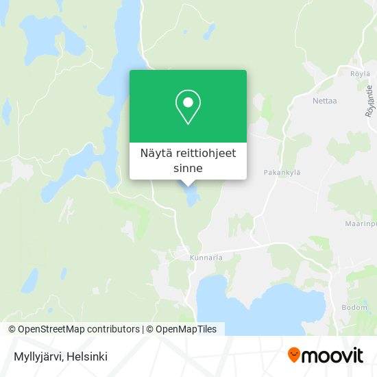 Myllyjärvi kartta