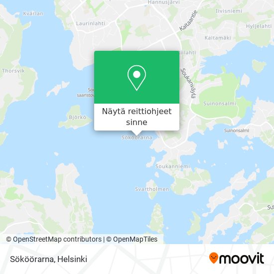 Sököörarna kartta