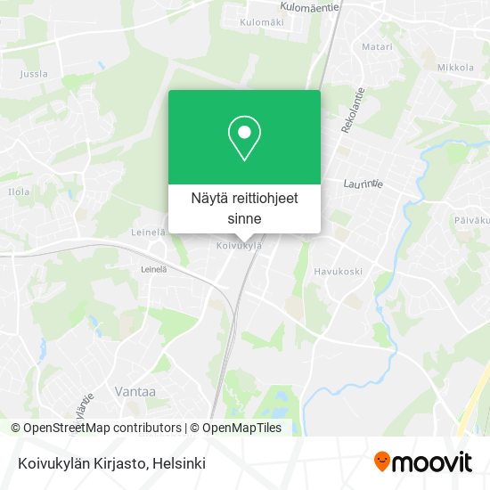 Koivukylän Kirjasto kartta