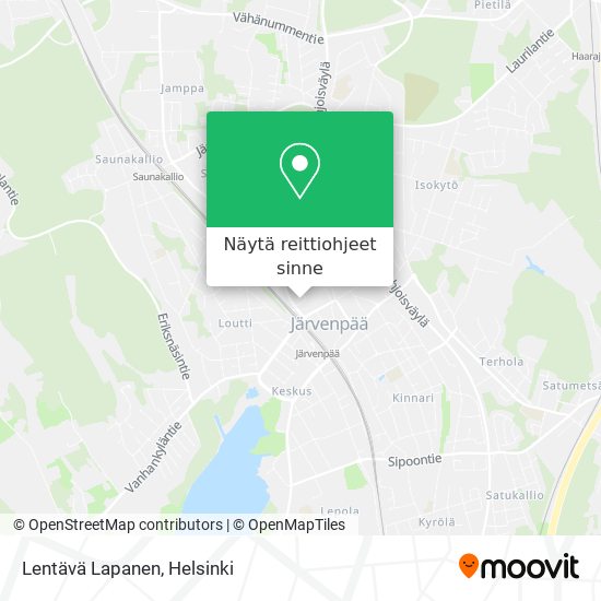 Lentävä Lapanen kartta