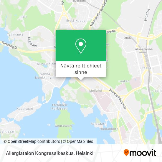 Allergiatalon Kongressikeskus kartta