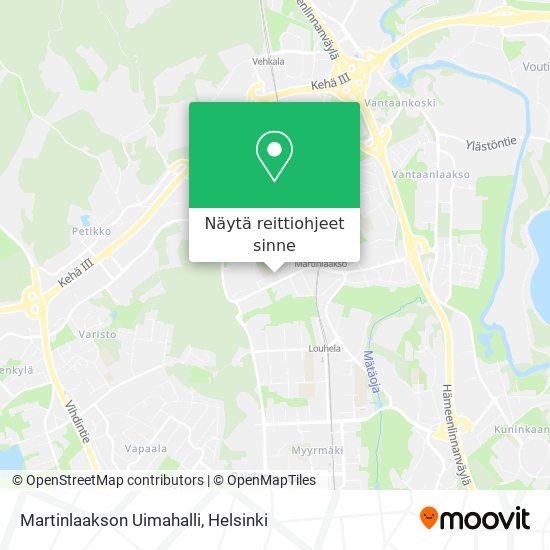 Martinlaakson Uimahalli kartta