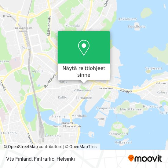 Vts Finland, Fintraffic kartta