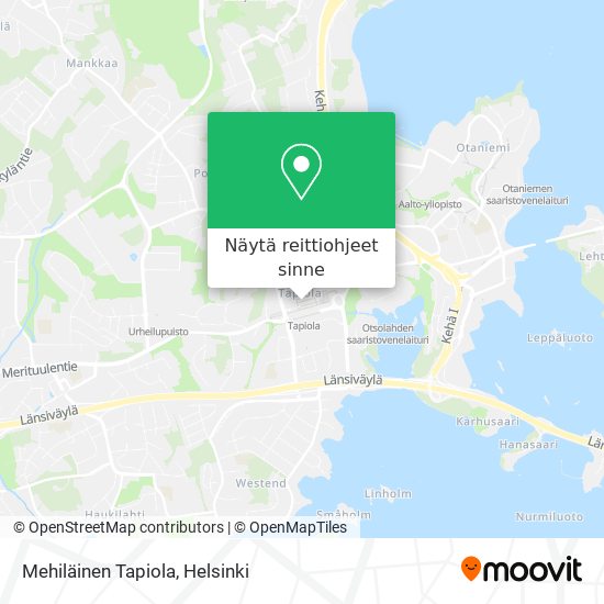 Mehiläinen Tapiola kartta