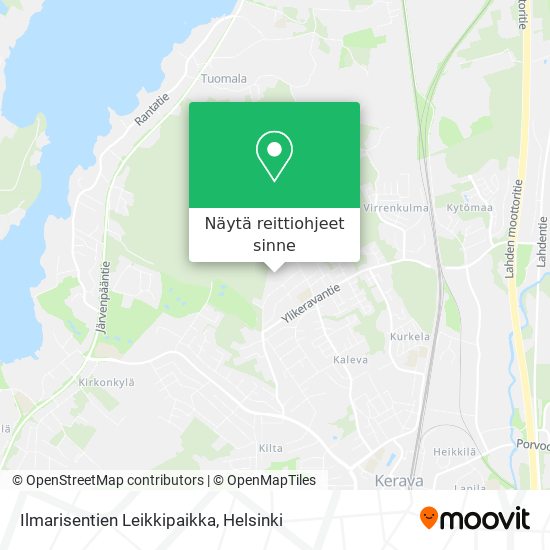 Ilmarisentien Leikkipaikka kartta