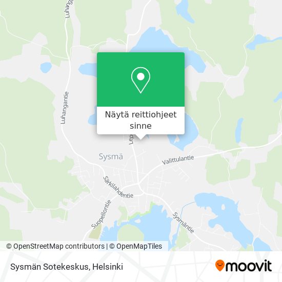 Sysmän Sotekeskus kartta