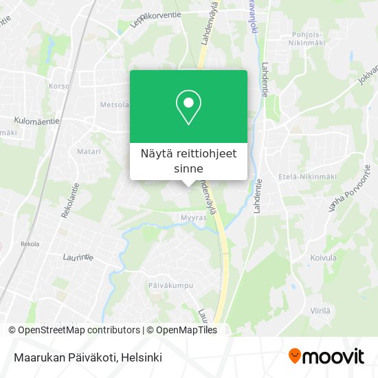 Maarukan Päiväkoti kartta