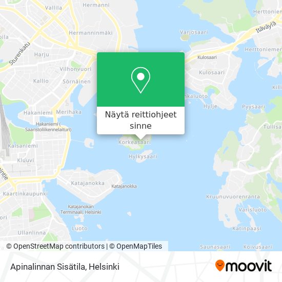 Apinalinnan Sisätila kartta