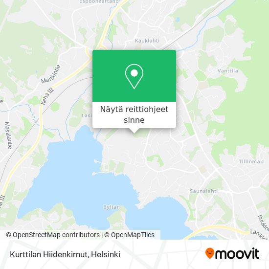 Kurttilan Hiidenkirnut kartta
