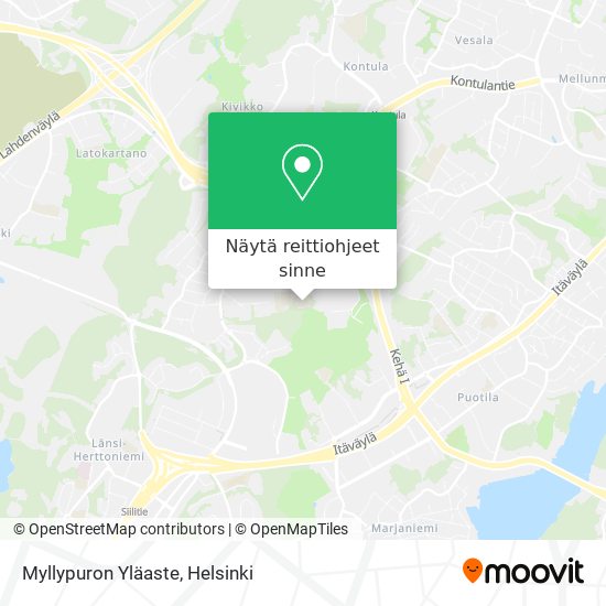 Myllypuron Yläaste kartta