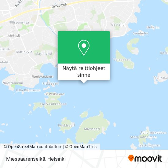 Miessaarenselkä kartta