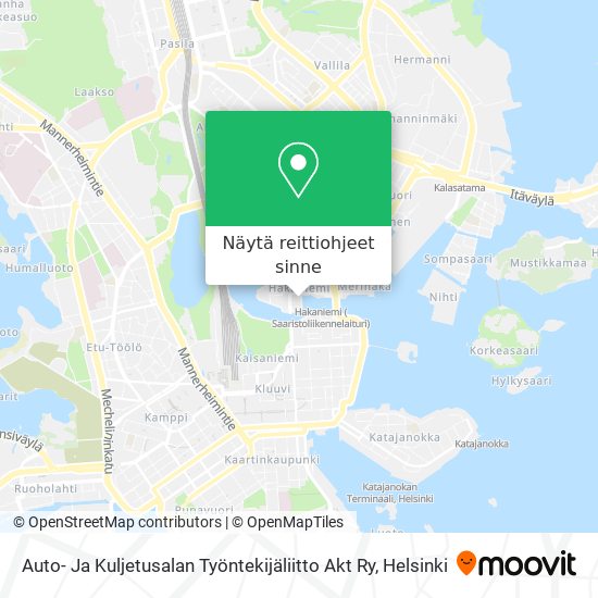 Auto- Ja Kuljetusalan Työntekijäliitto Akt Ry kartta