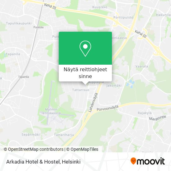 Arkadia Hotel & Hostel kartta