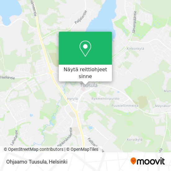 Ohjaamo Tuusula kartta