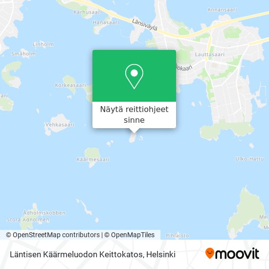 Läntisen Käärmeluodon Keittokatos kartta