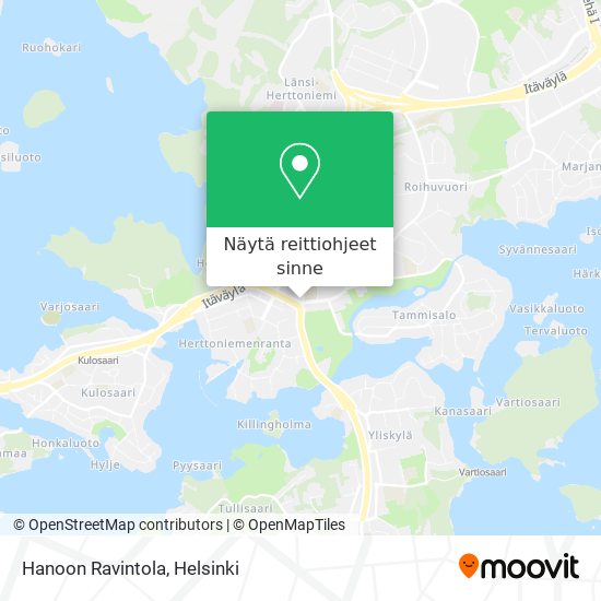 Hanoon Ravintola kartta