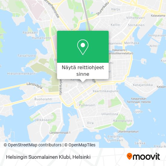 Helsingin Suomalainen Klubi kartta