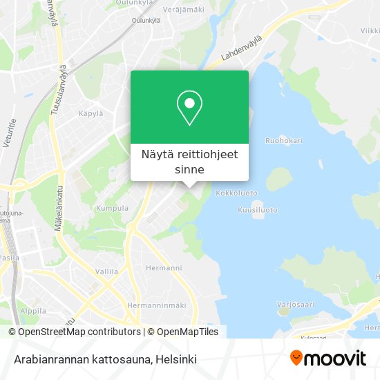 Arabianrannan kattosauna kartta