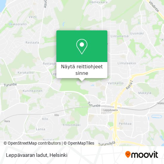 Leppävaaran ladut kartta