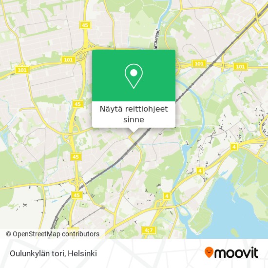 Oulunkylän tori kartta