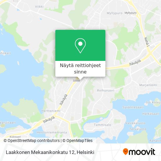 Laakkonen Mekaanikonkatu 12 kartta