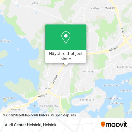 Audi Center Helsinki kartta