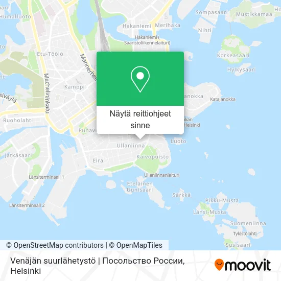 Venäjän suurlähetystö | Посольство России kartta