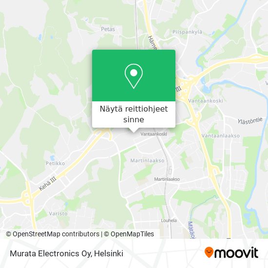Murata Electronics Oy kartta