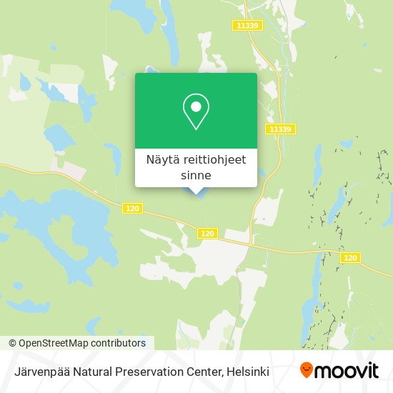 Järvenpää Natural Preservation Center kartta