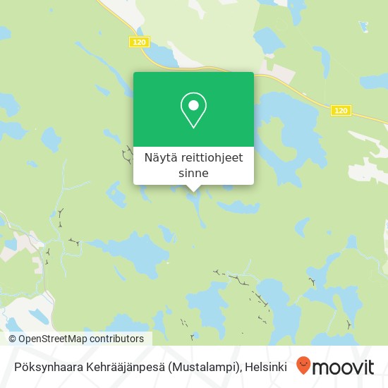 Pöksynhaara Kehrääjänpesä (Mustalampi) kartta