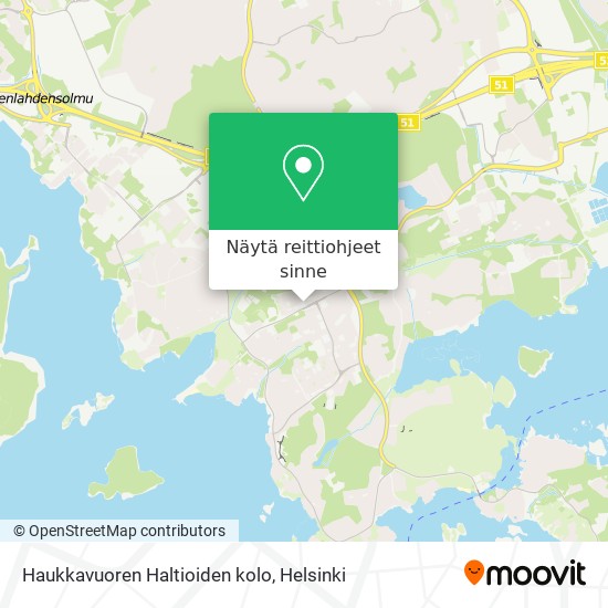 Haukkavuoren Haltioiden kolo kartta