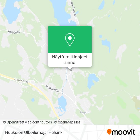 Nuuksion Ulkoilumaja kartta